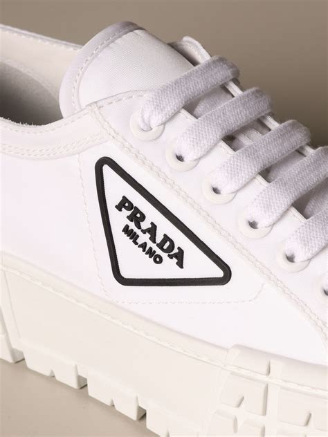 prada milano shoes white.